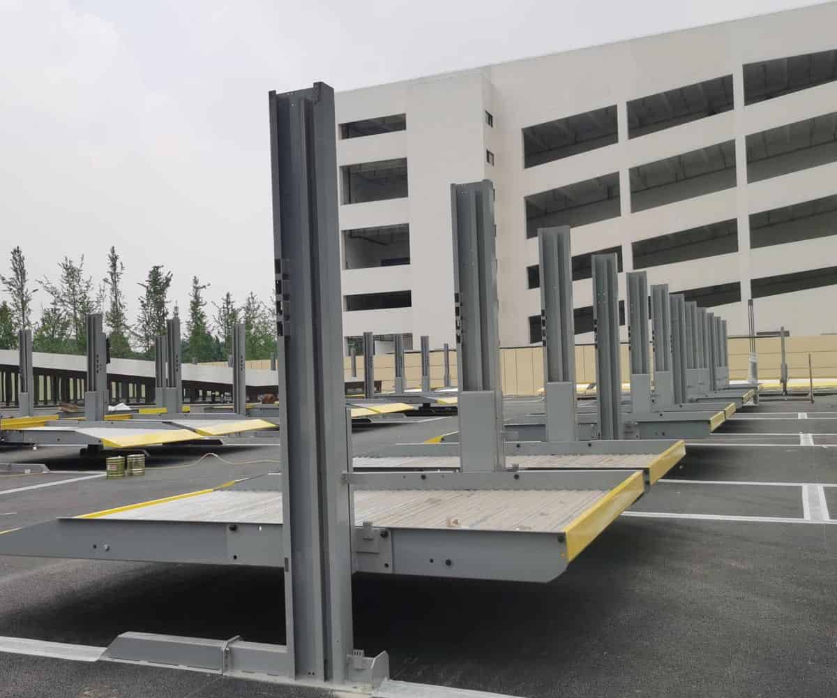 錦江四柱簡易式停車立體車庫廠家