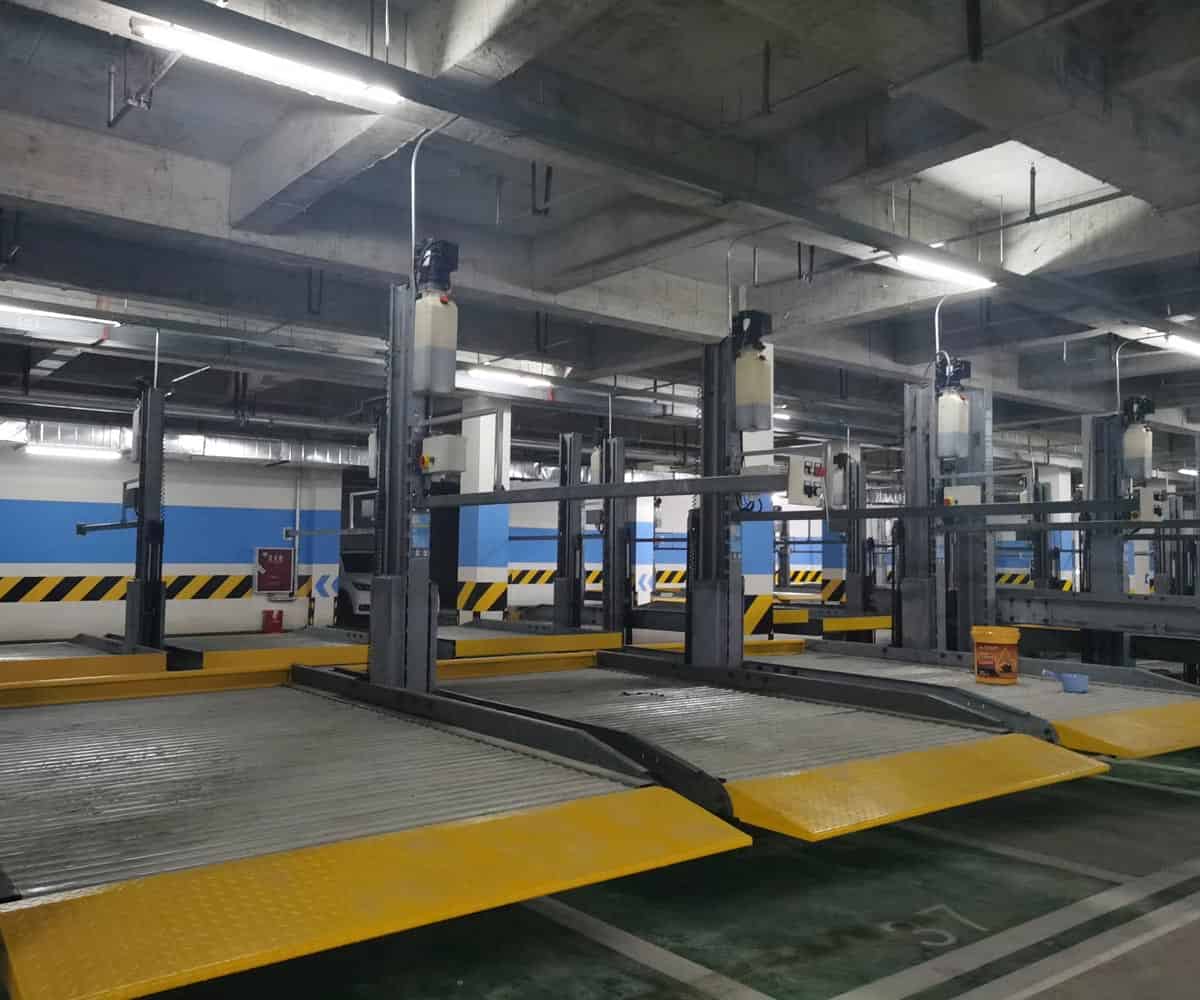 兩層簡易升降類立體停車設備