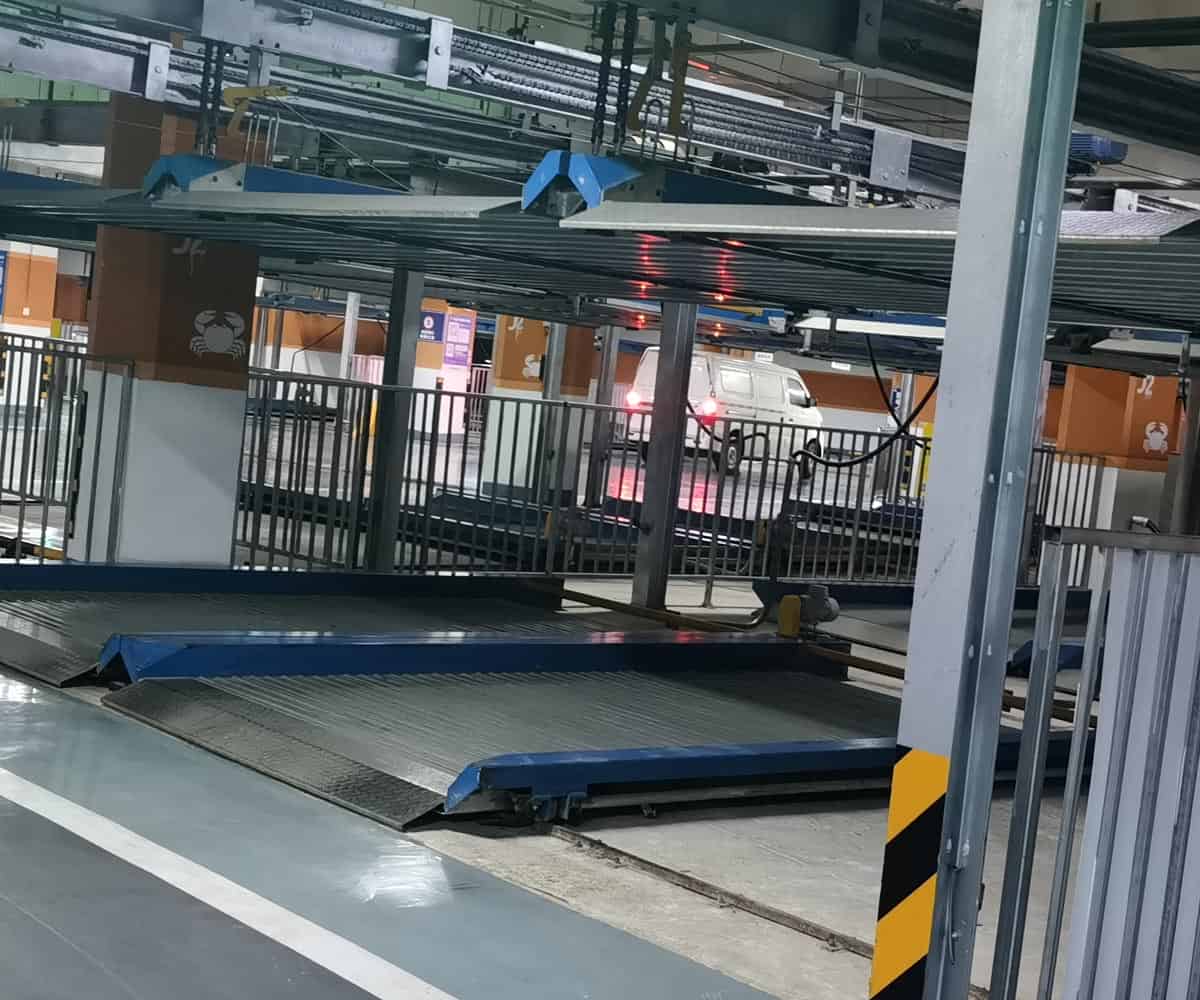 眉山負一正四地坑式PSH5D1五層升降橫移機械式立體車庫設備